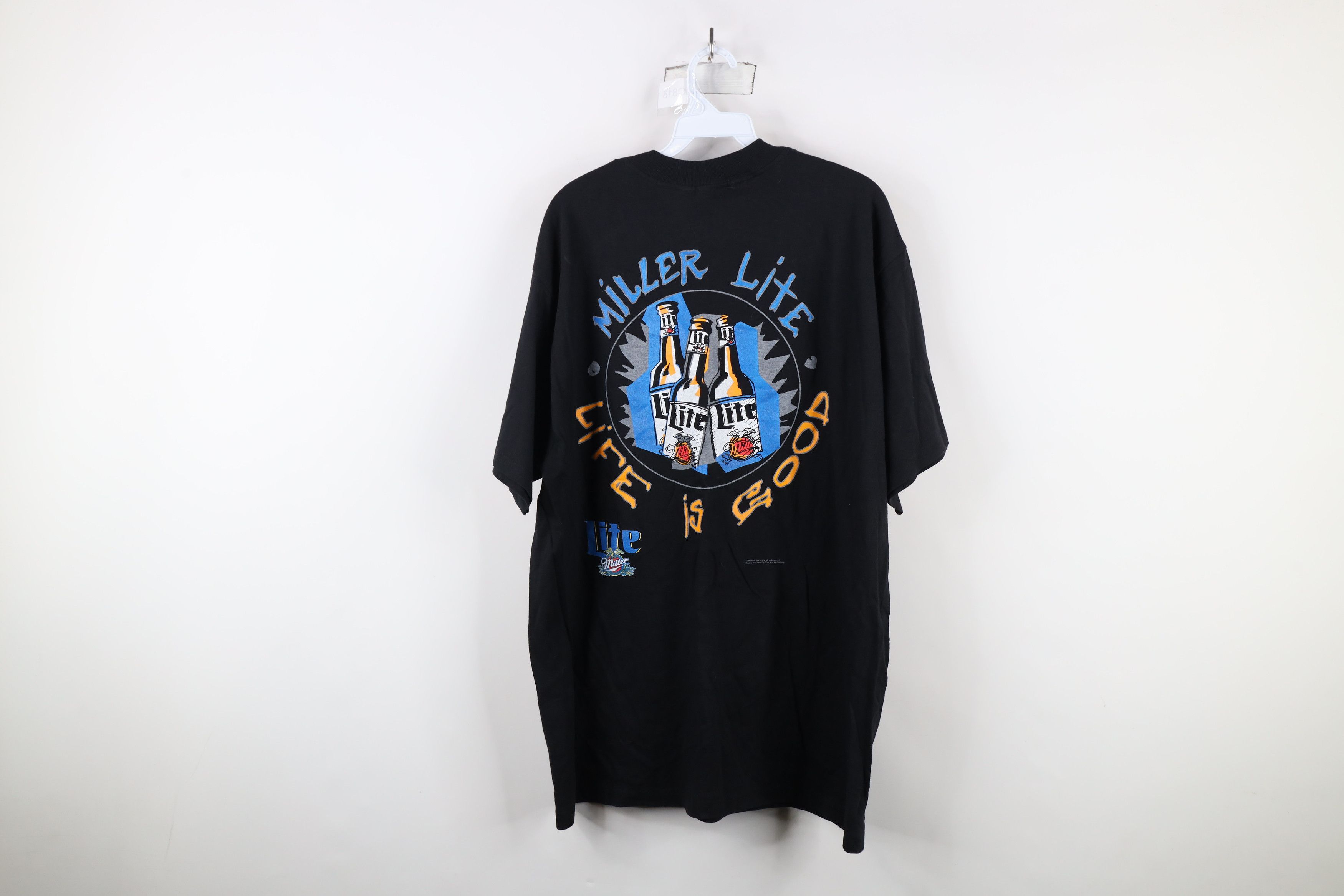 Vintage Deadstock Vintage 90s Miller Lite Beer Life Is Good T-Shirt Size US XL / EU 56 / 4 - 9 Thumbnail