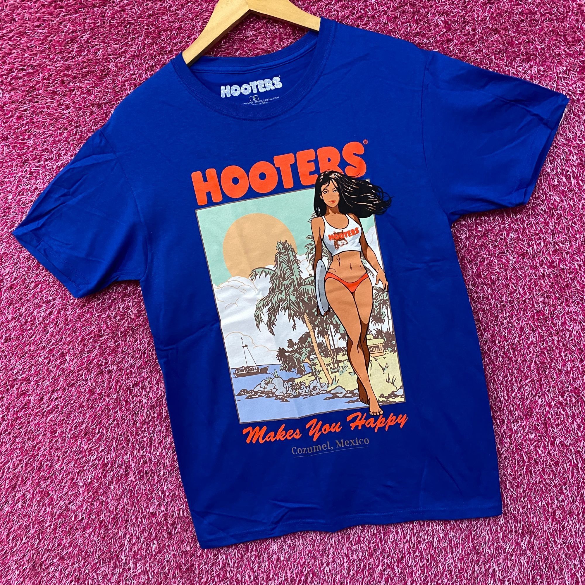 Other Hooters Makes You Happy Cozumel Mexico Beach Babe Sports Bar Size US S / EU 44-46 / 1 - 3 Thumbnail