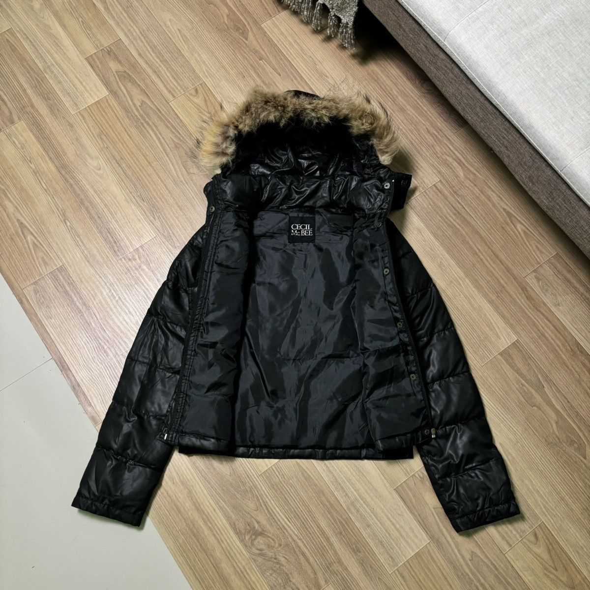 14th Addiction × If Six Was Nine × Le Grande Bleu (L.G.B.) CecMcBee Fur jacket/vest Puffer down puffer LGB ifsixwasnine Size M / US 6-8 / IT 42-44 - 4 Thumbnail