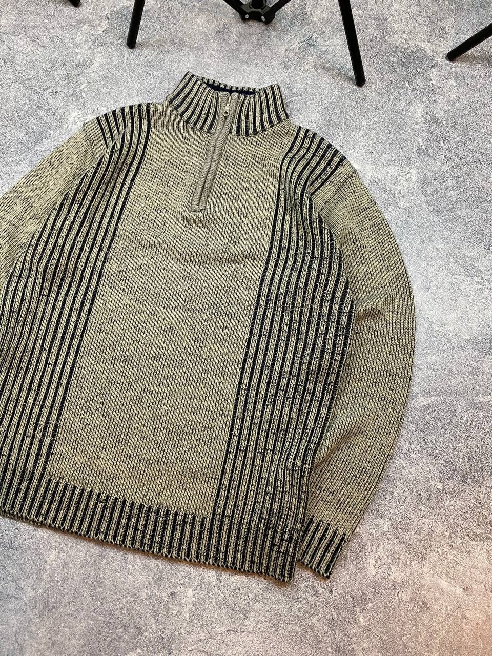 Japanese Brand Y2K Diesel style Knit Faded Ribbed Striped Vintage Sweater Size US M / EU 48-50 / 2 - 4 Thumbnail