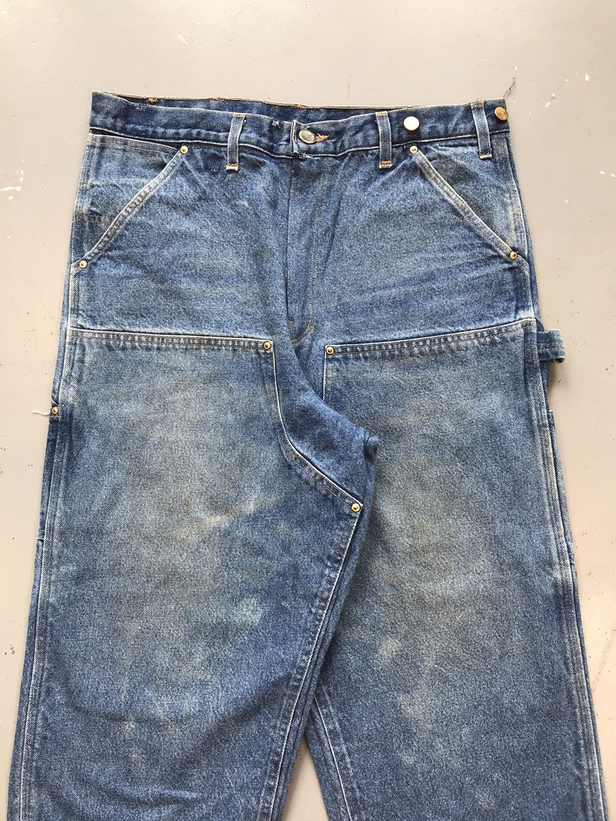 Carhartt × Vintage Vintage Carhartt B73 DST double knee cropped denim Size US 36 / EU 52 - 4 Thumbnail