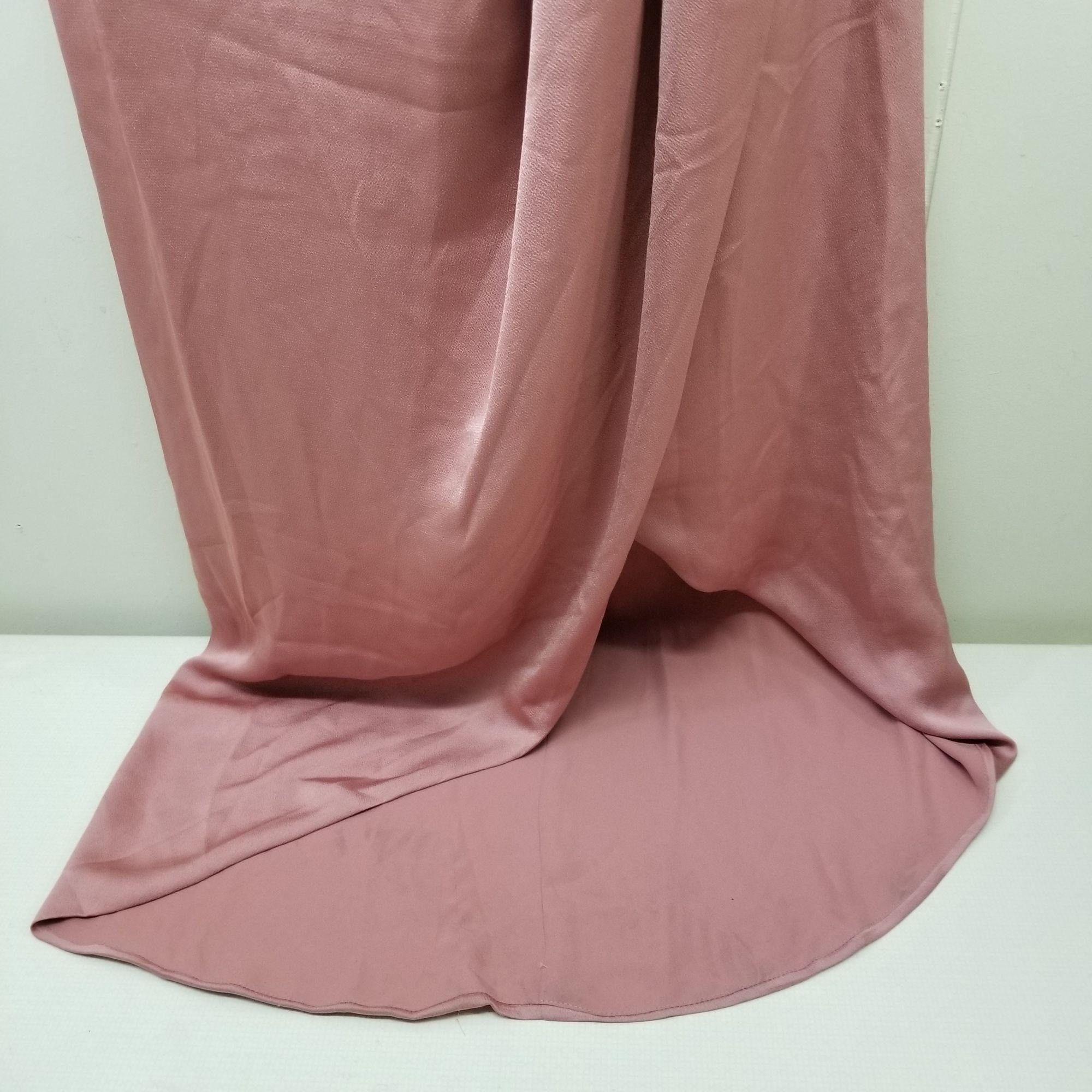 Shona Joy Shona Joy Luxe 10 Plunge Frill Draped Dress Rose Pink Formal Size L / US 10 / IT 46 - 4 Thumbnail