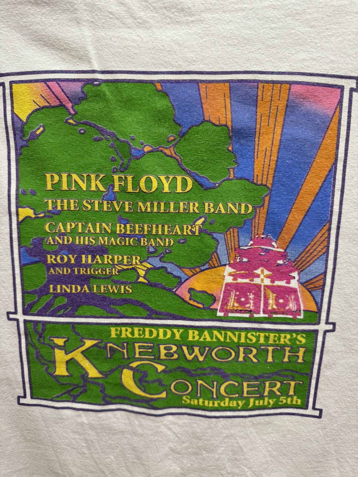 Pink Floyd Pink Floyd Knebworth vintage t-shirt sz Size US L / EU 52-54 / 3 - 3 Thumbnail