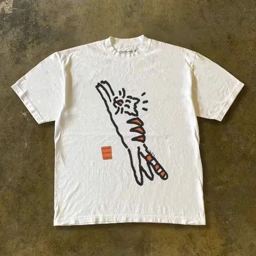 Other White retro cute cat print tee Size US L / EU 52-54 / 3 - 1 Thumbnail