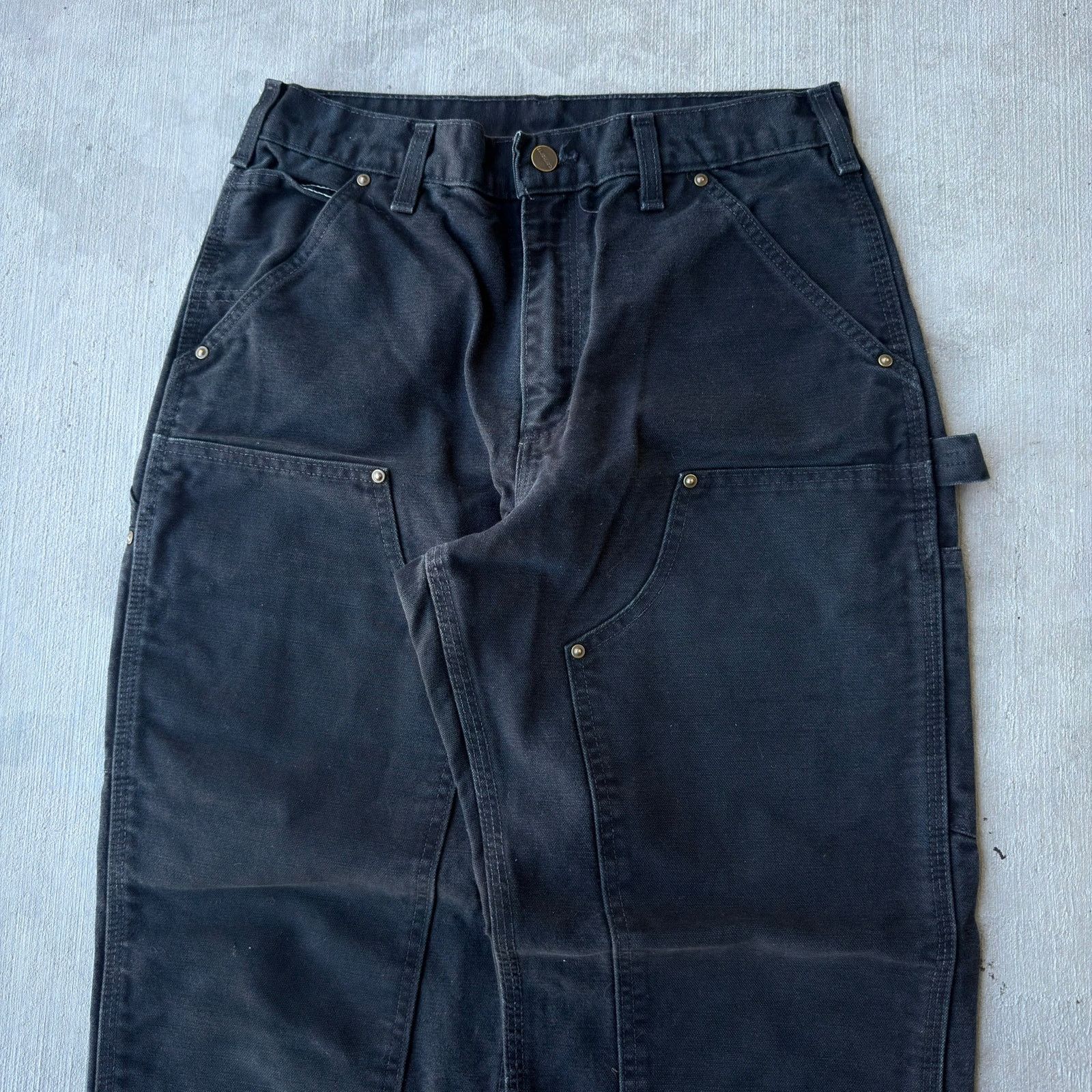 Carhartt × Vintage Carhartt black double knee work wear carpenter pants Size US 29 - 2 Thumbnail