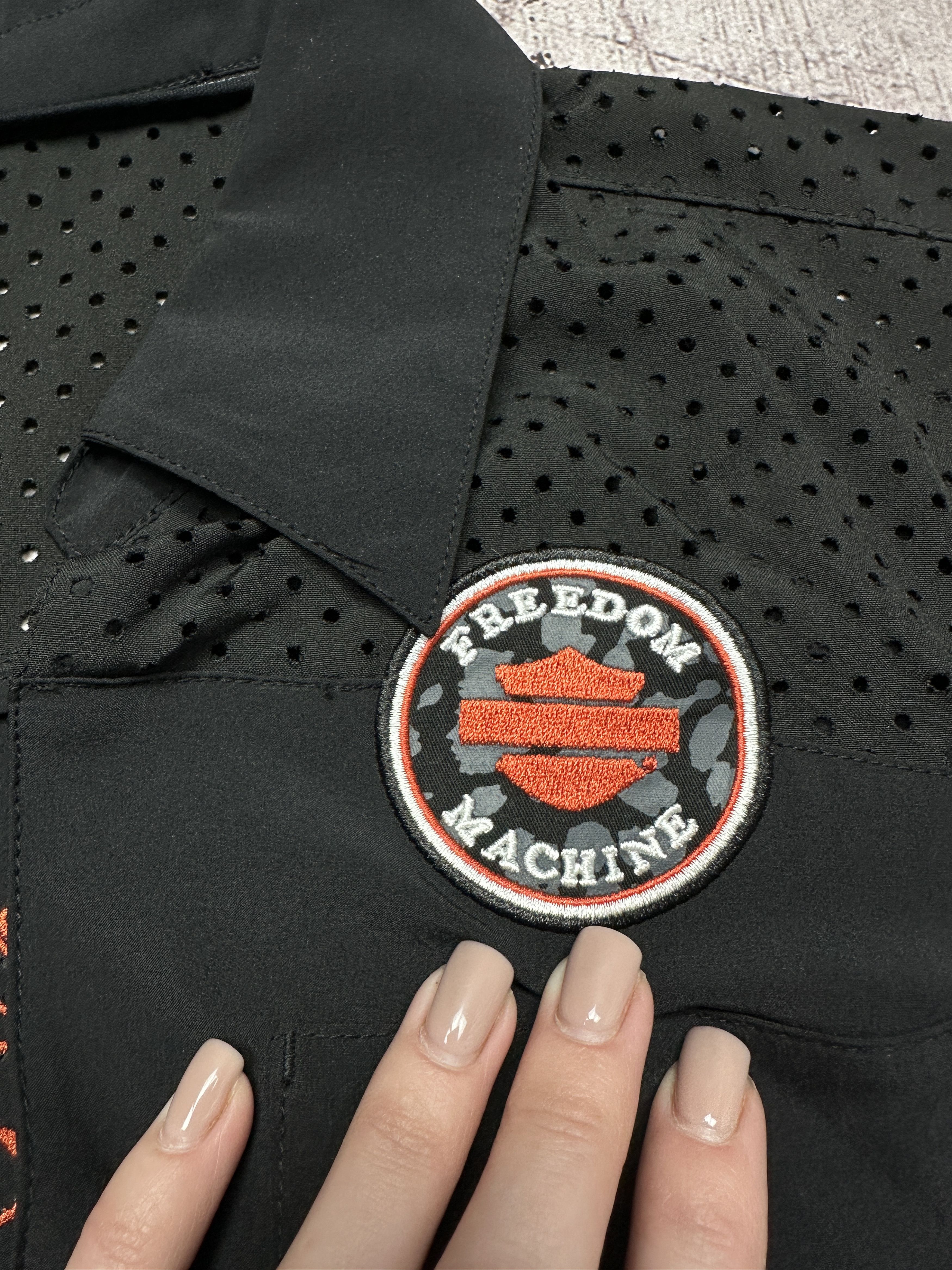 Harley Davidson Harley Davidson Vintage Womens Full Zip Polo Shirt Size M / US 6-8 / IT 42-44 - 5 Thumbnail