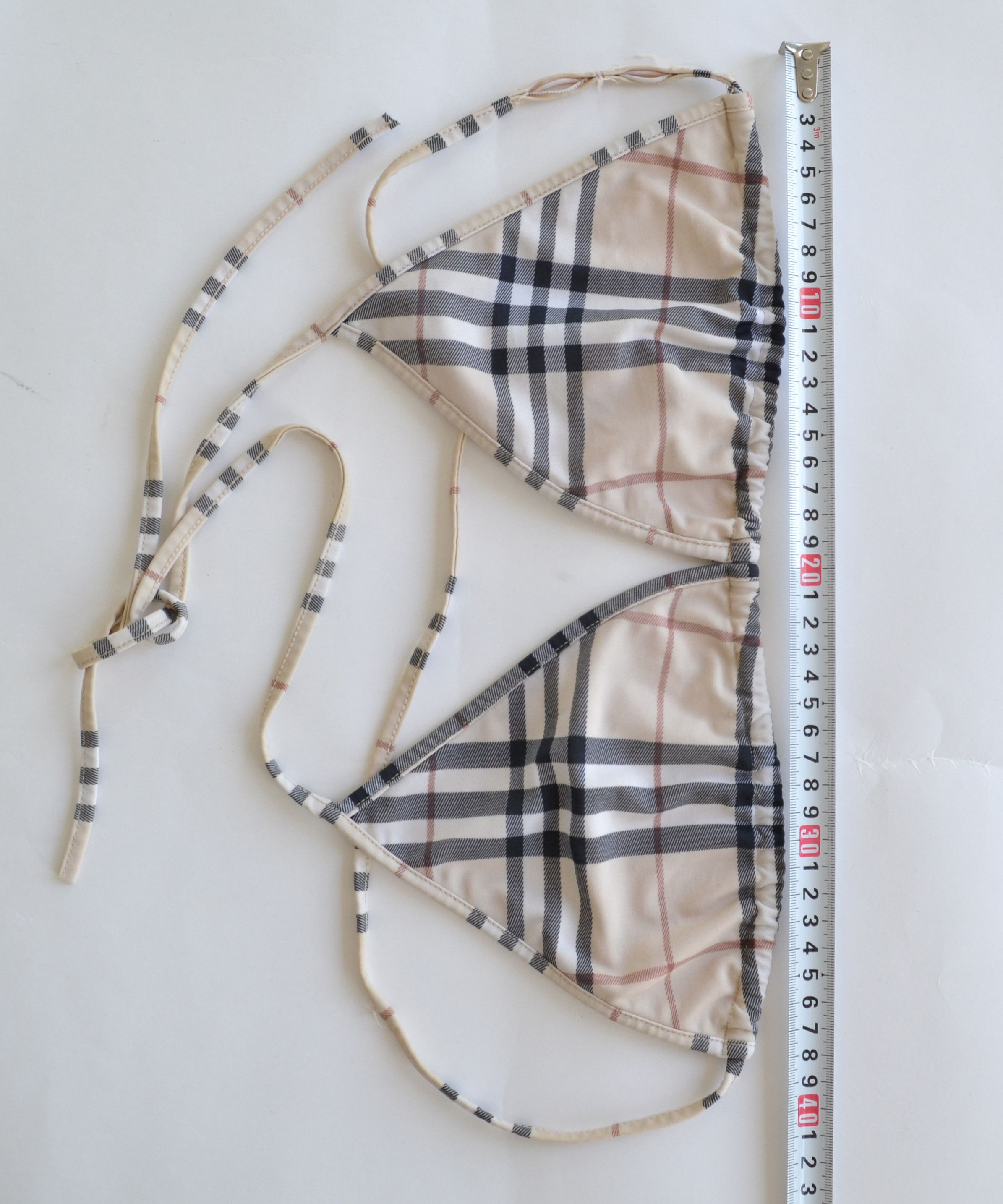 Burberry BURBERRY Suit Bra Bikini Top Check Vintage Swim Beachwear Size ONE SIZE - 8 Thumbnail