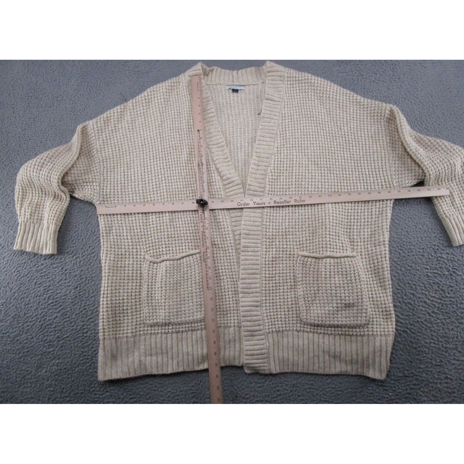 American Eagle Outfitters American Eagle Outfitters Cardigan Sweater Open Front Knit Long Sleeve Size 2XL Beige Womens Winter Fall Socks Size XXL / US 16-18 / IT 52-54 - 4 Thumbnail