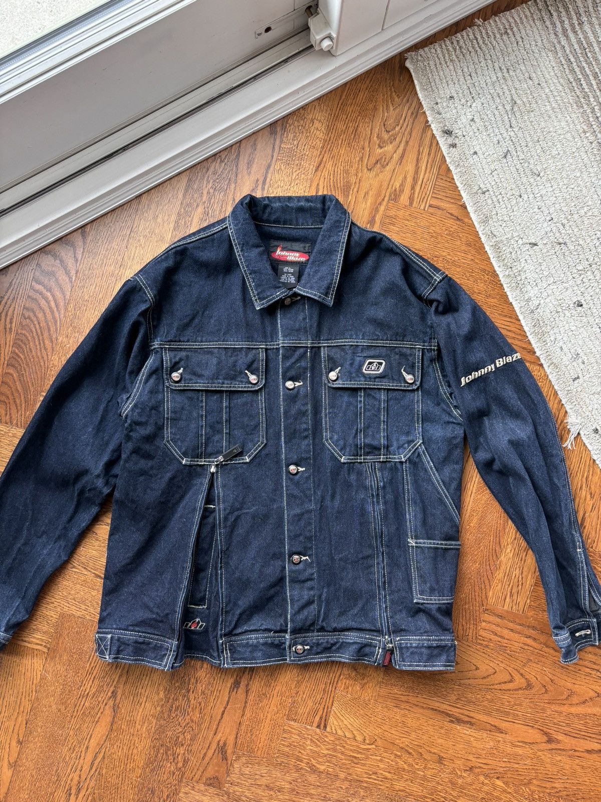 Vintage 90s Vintage Johnny Blaze NY Denim Jacket Wu Wear Kani Funu Grailed