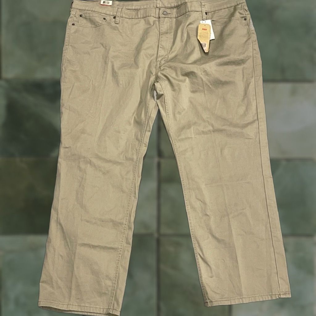 Levi's VINTAGE Levi's 541 Jeans Tapered Leg Big & Tall Mens Size 52 x 31 Athletic Stretch Khaki Size US 36 / EU 52 - 1 Thumbnail