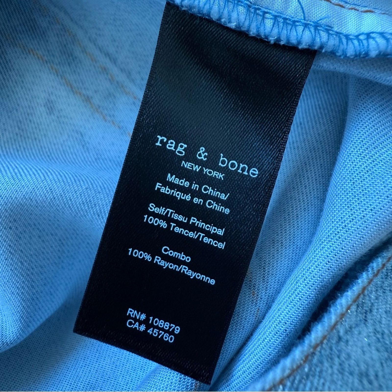 Rag & Bone NWT! Rag&bone women shimmer dress pants size 28 Retail 425$ Size 28" / US 6 / IT 42 - 4 Thumbnail