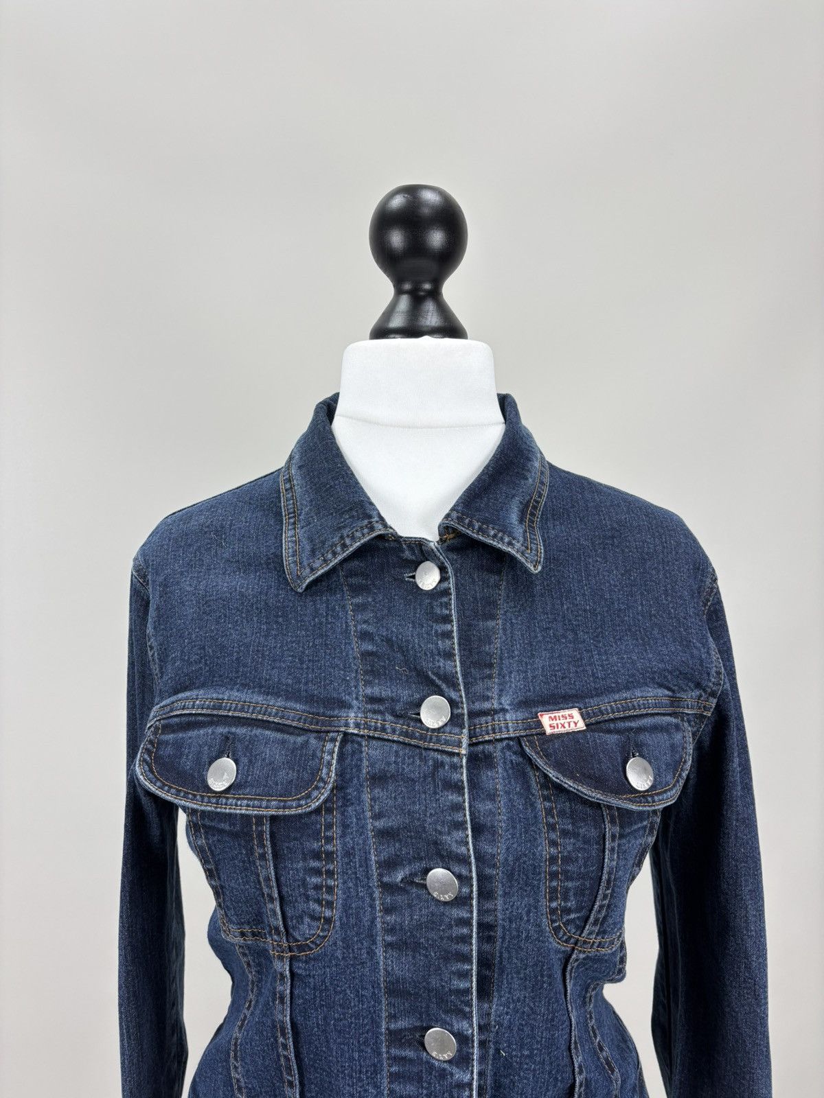 Miss Sixty Womens denim jacket Miss Sixty Size S/M Color Blue Size S / US 4 / IT 40 - 3 Thumbnail