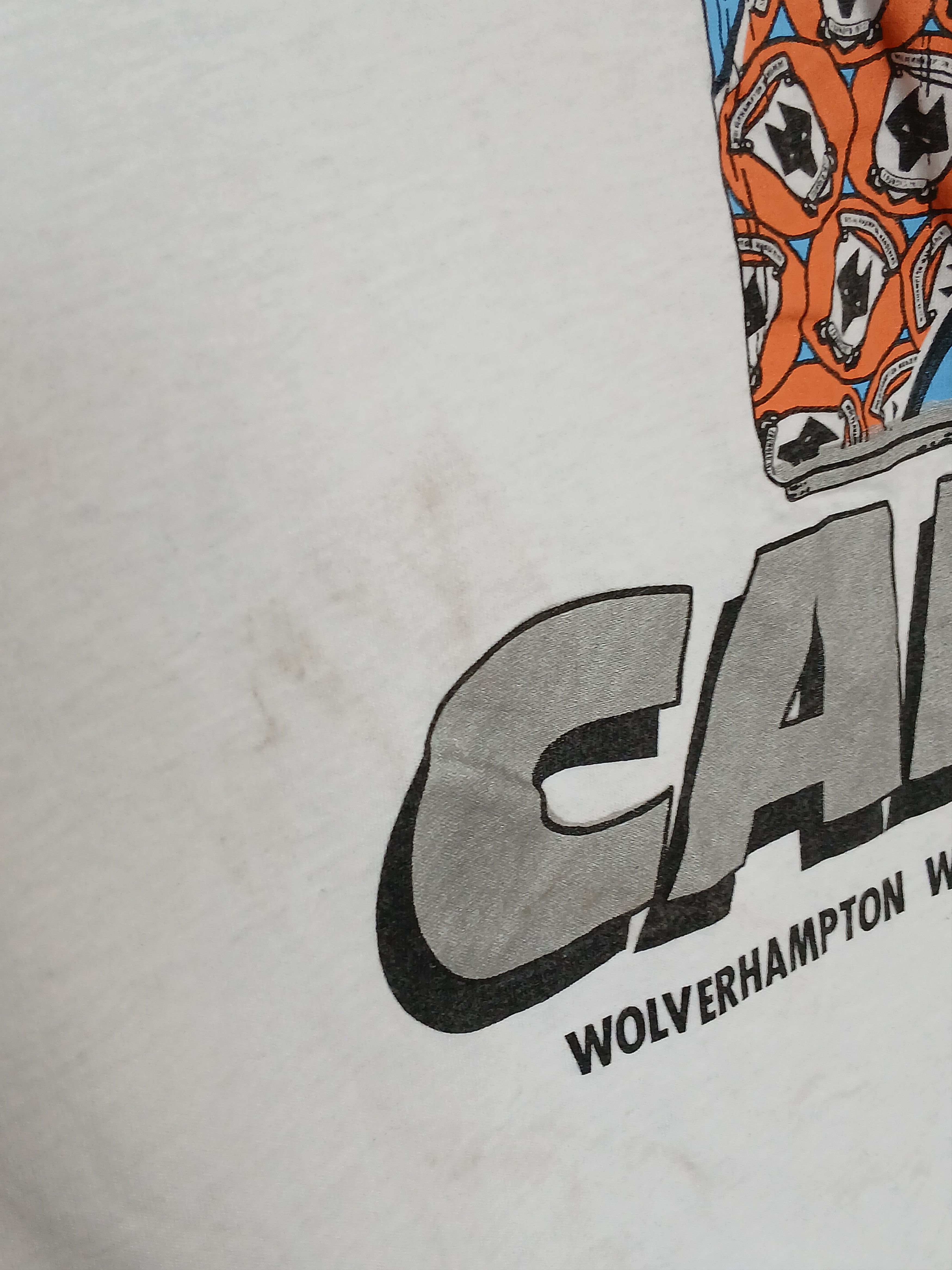 Vintage Vintage Wolverhampton Wanderers Football T-Shirt Size US L / EU 52-54 / 3 - 4 Thumbnail
