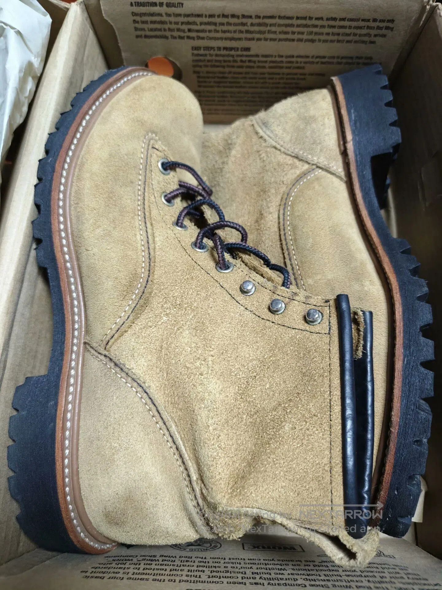 Red Wing Red Wing 2937 Suede Work Boot. Size US 9.5 / EU 42-43 - 1 Thumbnail