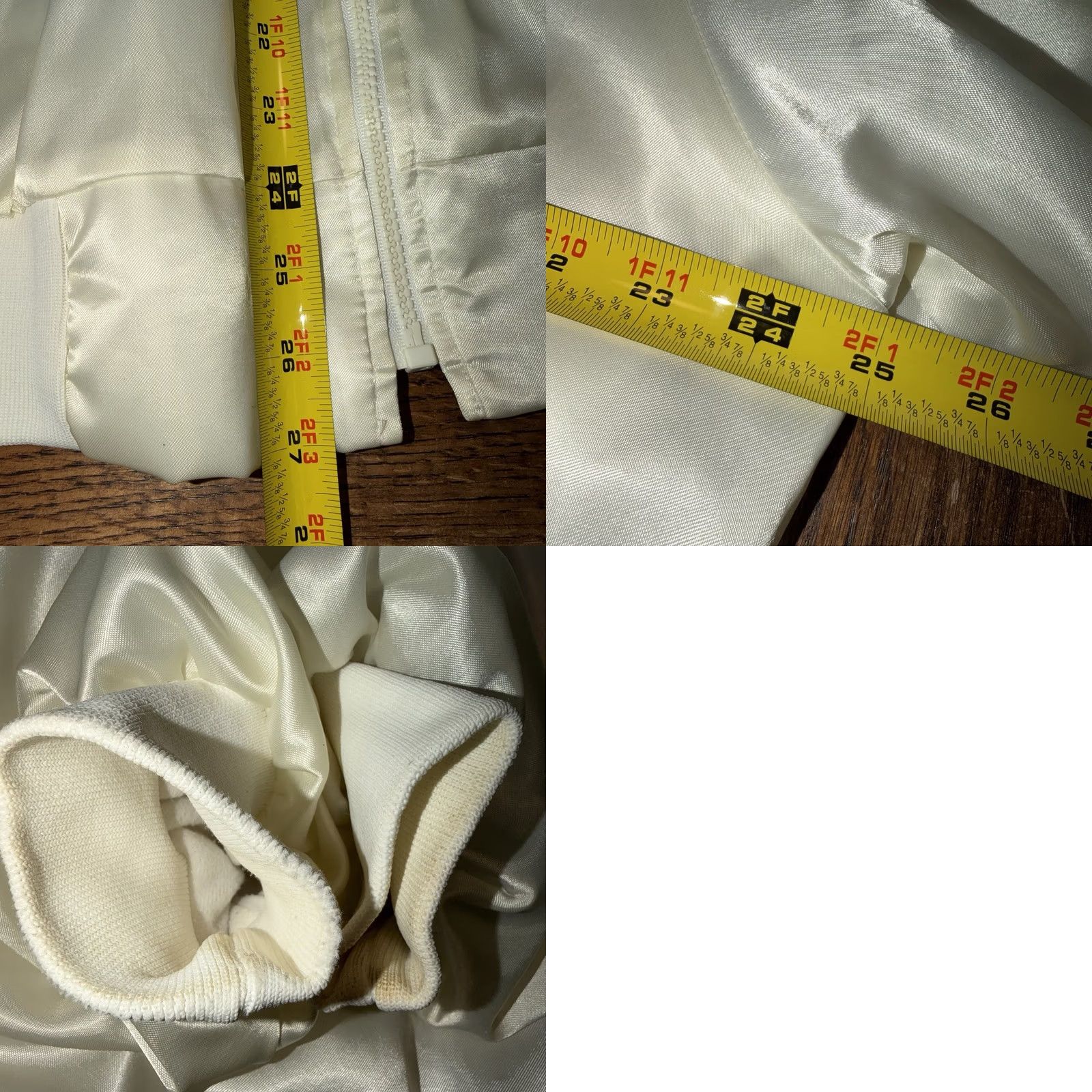 Vintage VINTAGE Hartwell Satin Jacket XL Coyotes Surf Club Clearwater Beach Florida Sailing Sun Bomber Jacket Men White/Blue Striped Pattern Size US XL / EU 56 / 4 - 9 Thumbnail