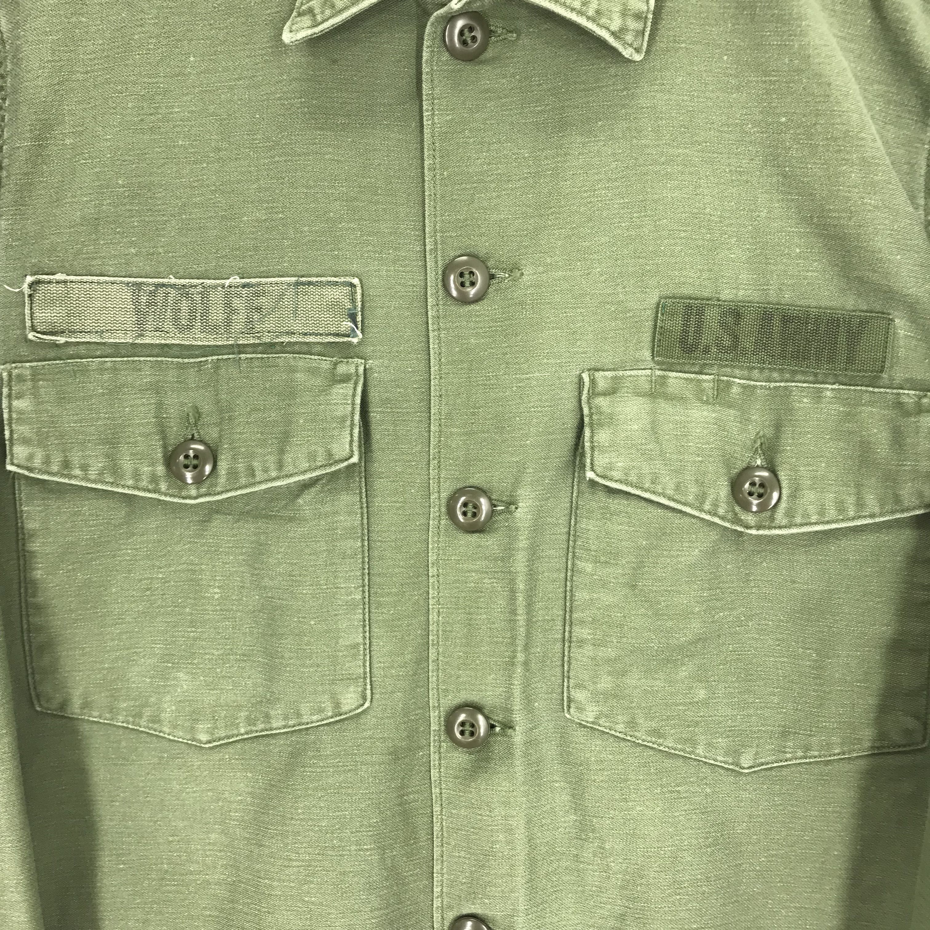 Vintage Vintage Distressed Us Army Fatigue Worker Shirt Wolff Name Size US M / EU 48-50 / 2 - 5 Thumbnail