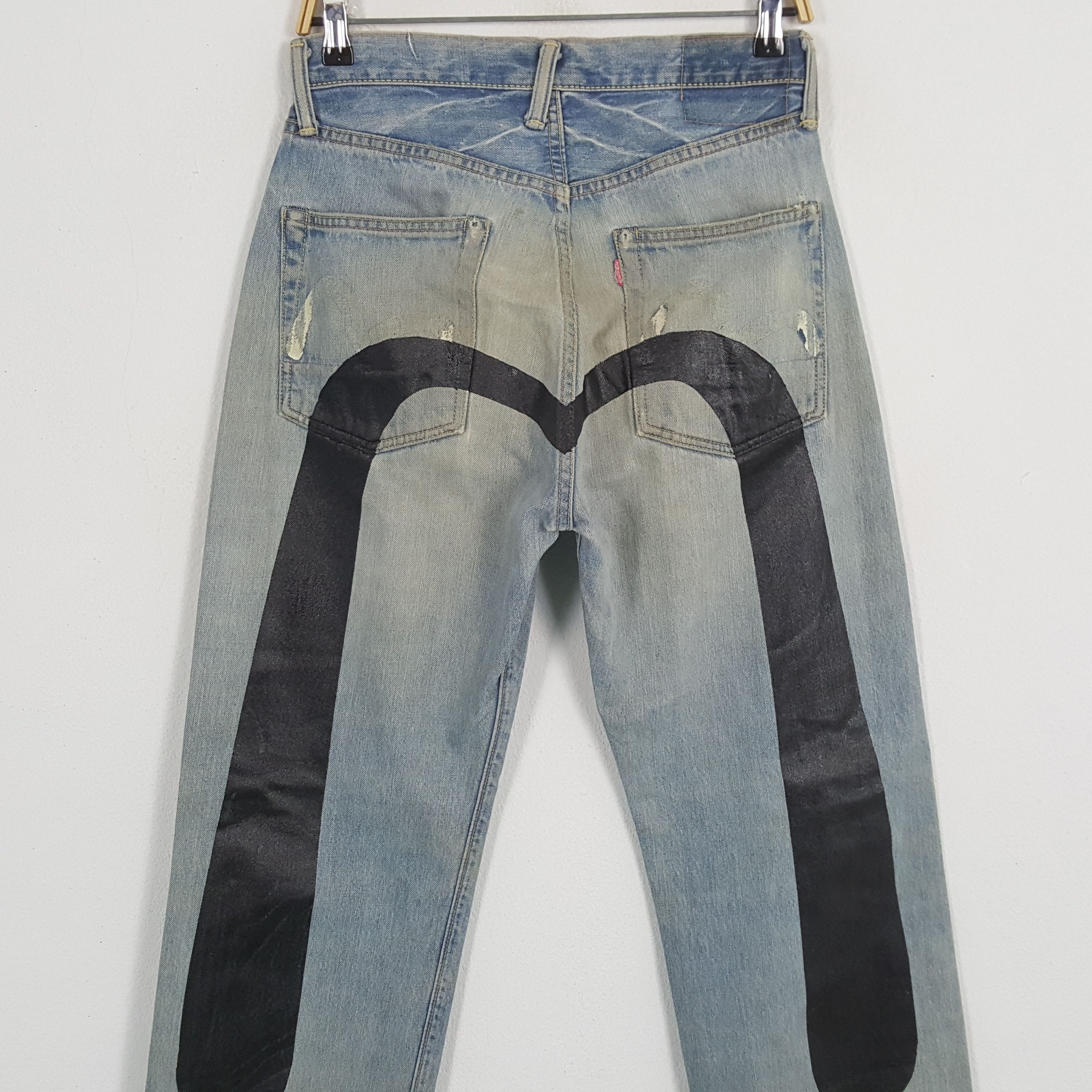 Evisu × Japanese Brand × Vintage Vintage EVISU Japanese Brand Daicock Custom Distressed Jeans Size US 28 / EU 44 - 2 Thumbnail