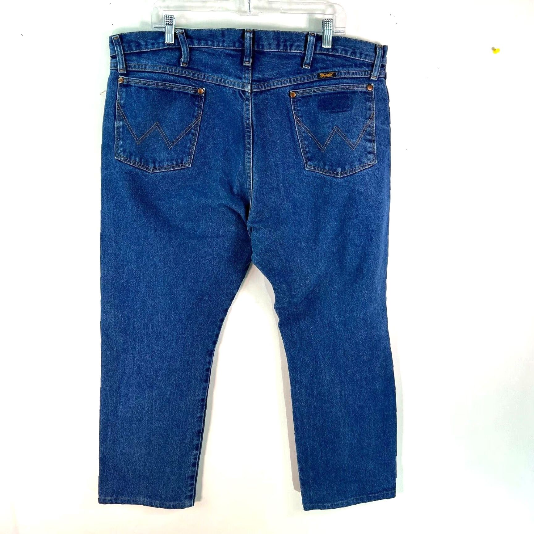 Wrangler Wrangler Mens Denim Blue Straight Jeans Size 40 Regular Fit Mid Rise 40X30 Size US 40 / EU 56 - 2 Thumbnail