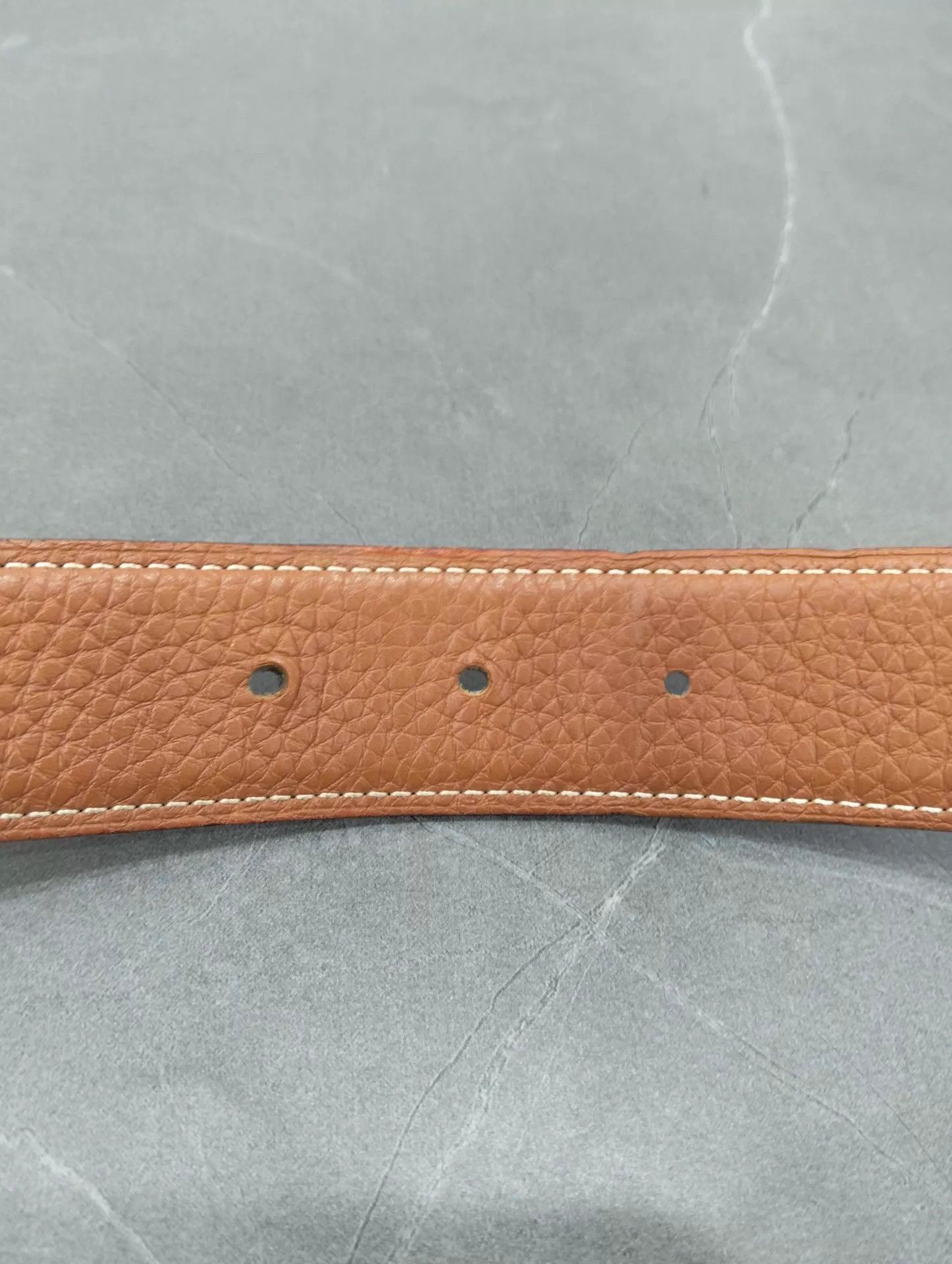 Hermes HERMES Double Calfskin Belt 3.2cm x 85cm 95 New Size ONE SIZE - 5 Thumbnail