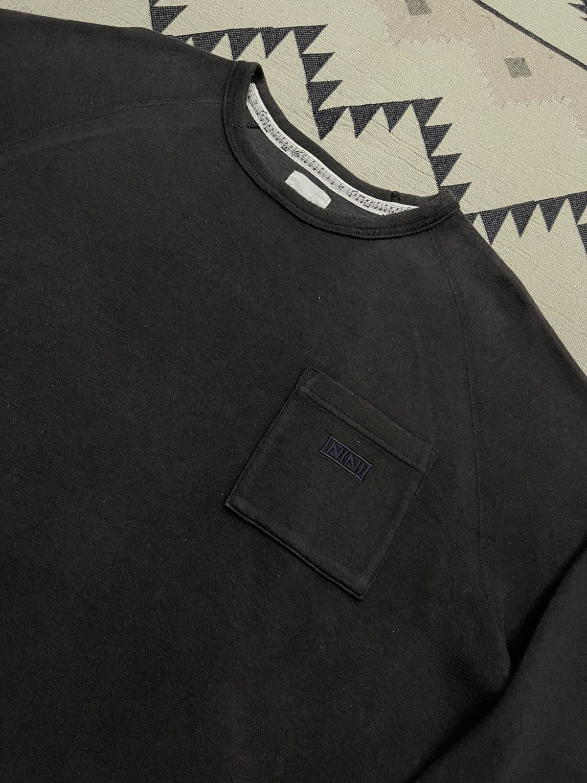 Number (N)ine 2000s NUMBER (N)INE SWEATSHIRT SINGLE POCKET SMALL LOGO Size US L / EU 52-54 / 3 - 6 Thumbnail