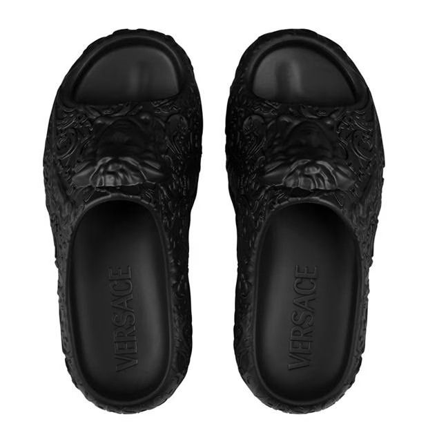Versace o1g2r1mq0824 Medusa Dimension Sliders in Black Size US 9 / EU 42 - 4 Thumbnail