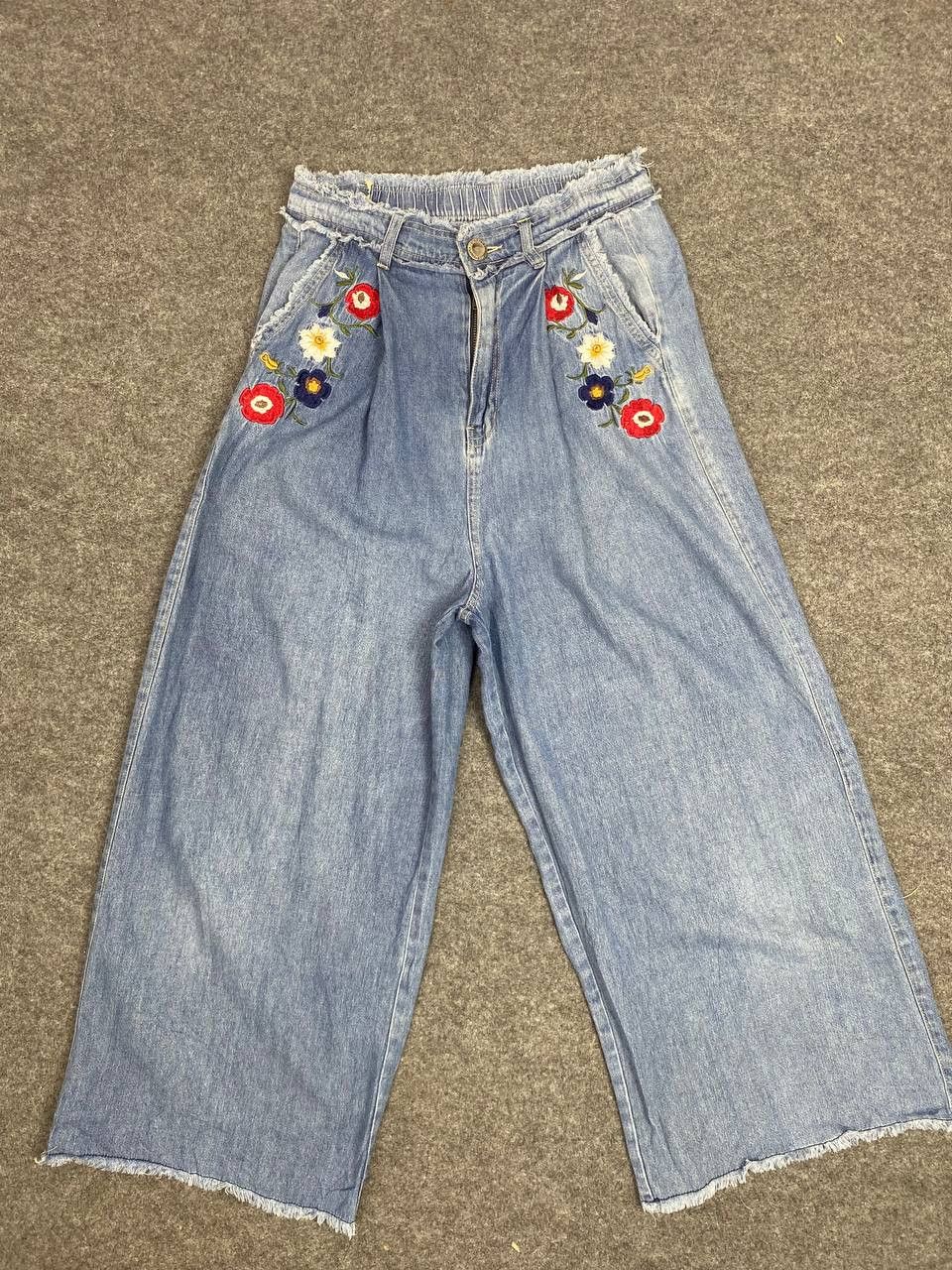 Japanese Brand vintage japanese brands wide leg high waist nice designdenim Size 28" / US 6 / IT 42 - 1 Thumbnail
