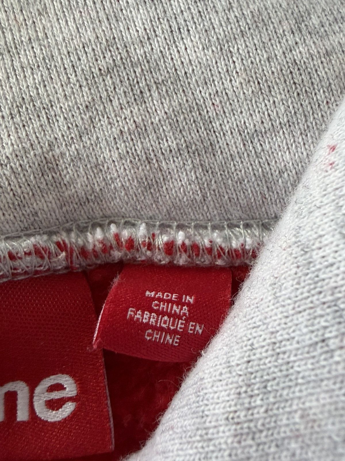 Supreme Grey and red Supreme Hoodie Size US XXL / EU 58 / 5 - 8 Thumbnail