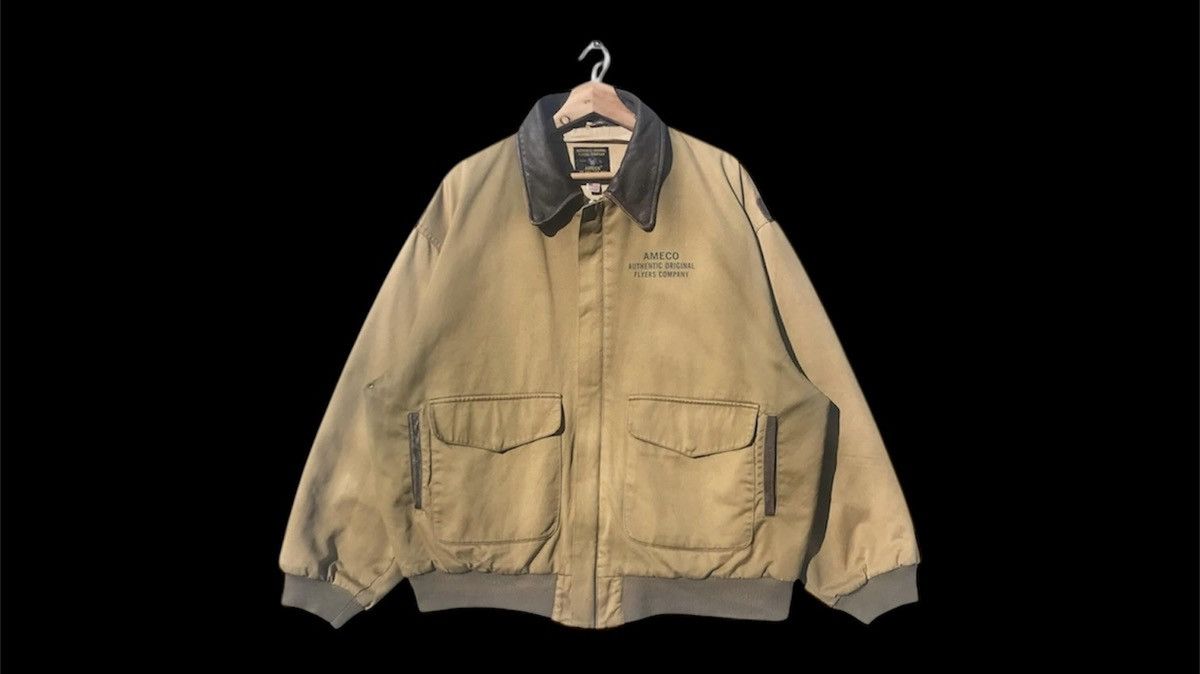 Vintage RARE🔥 Vintage U.s Army Air Force Ameco Bomber Jacket Size US L / EU 52-54 / 3 - 1 Thumbnail