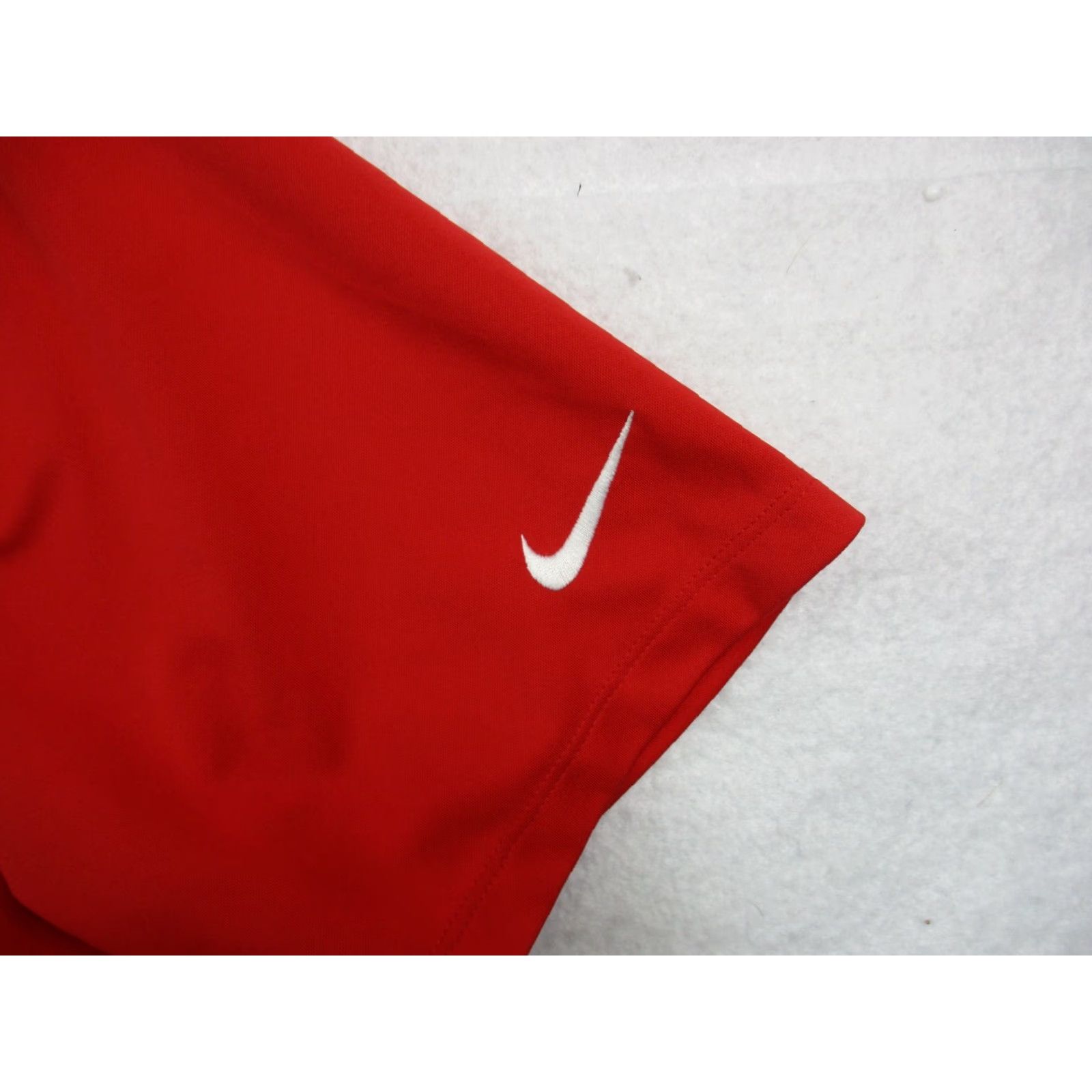 Nike Nike Golf Polo Shirt XL Men Red Short Sleeve Dri-Fit Swoosh Logo Shirt, Logo, Striped, Breathable, Moisture Wicking, 100% Polyester, Vintage: No Size US XL / EU 56 / 4 - 3 Thumbnail