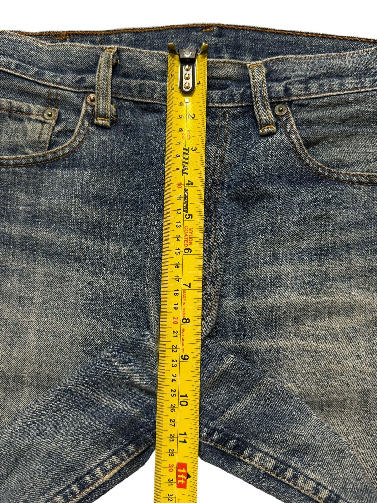 Levi's Vintage 90s Levis 502 Blue Faded Wash Distressed Regular Fit Size US 30 / EU 46 - 12 Thumbnail