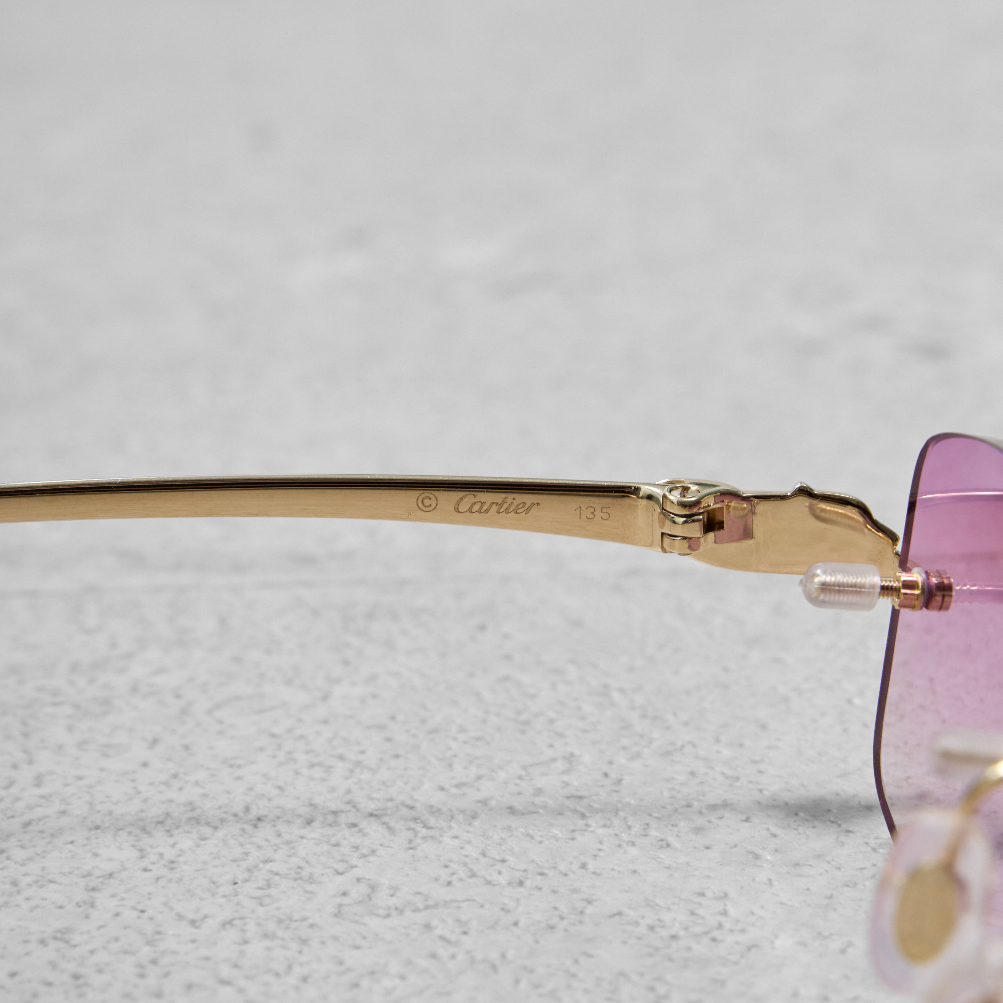 Cartier Lavender Blush Gradient CARTIER CT0061O 002 Size ONE SIZE - 6 Thumbnail