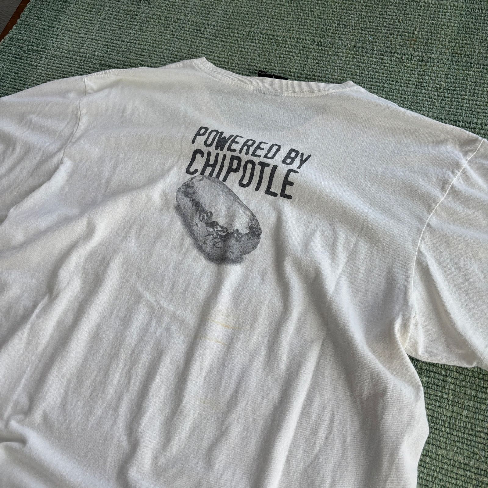 Vintage Vintage Chipotle Employee Tee Shirt Sz XL Double Sided Size US XL / EU 56 / 4 - 7 Thumbnail