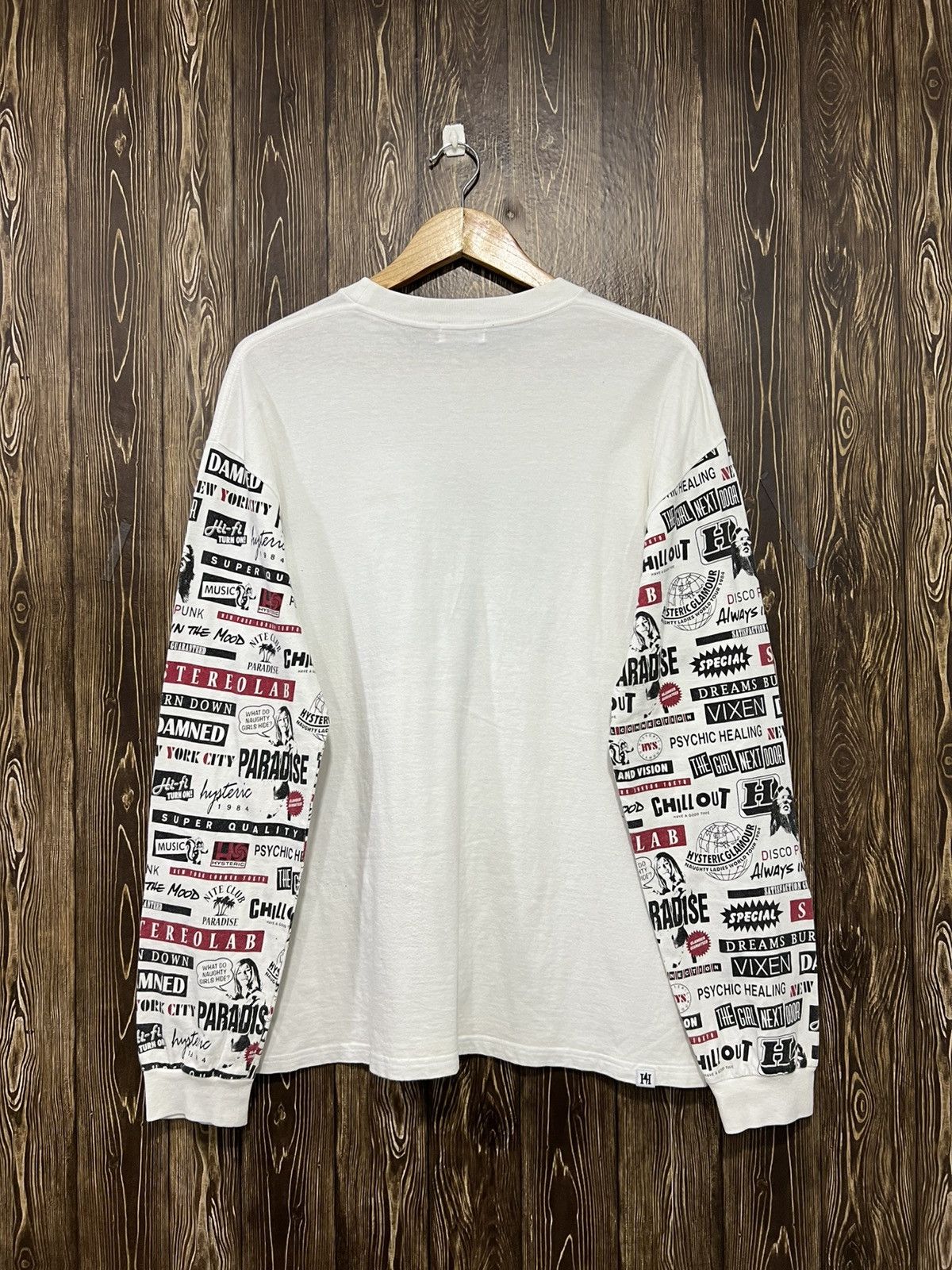 Hysteric Glamour Hysteric Glamour Fullprint Sleeve Tshirt Size US M / EU 48-50 / 2 - 6 Thumbnail