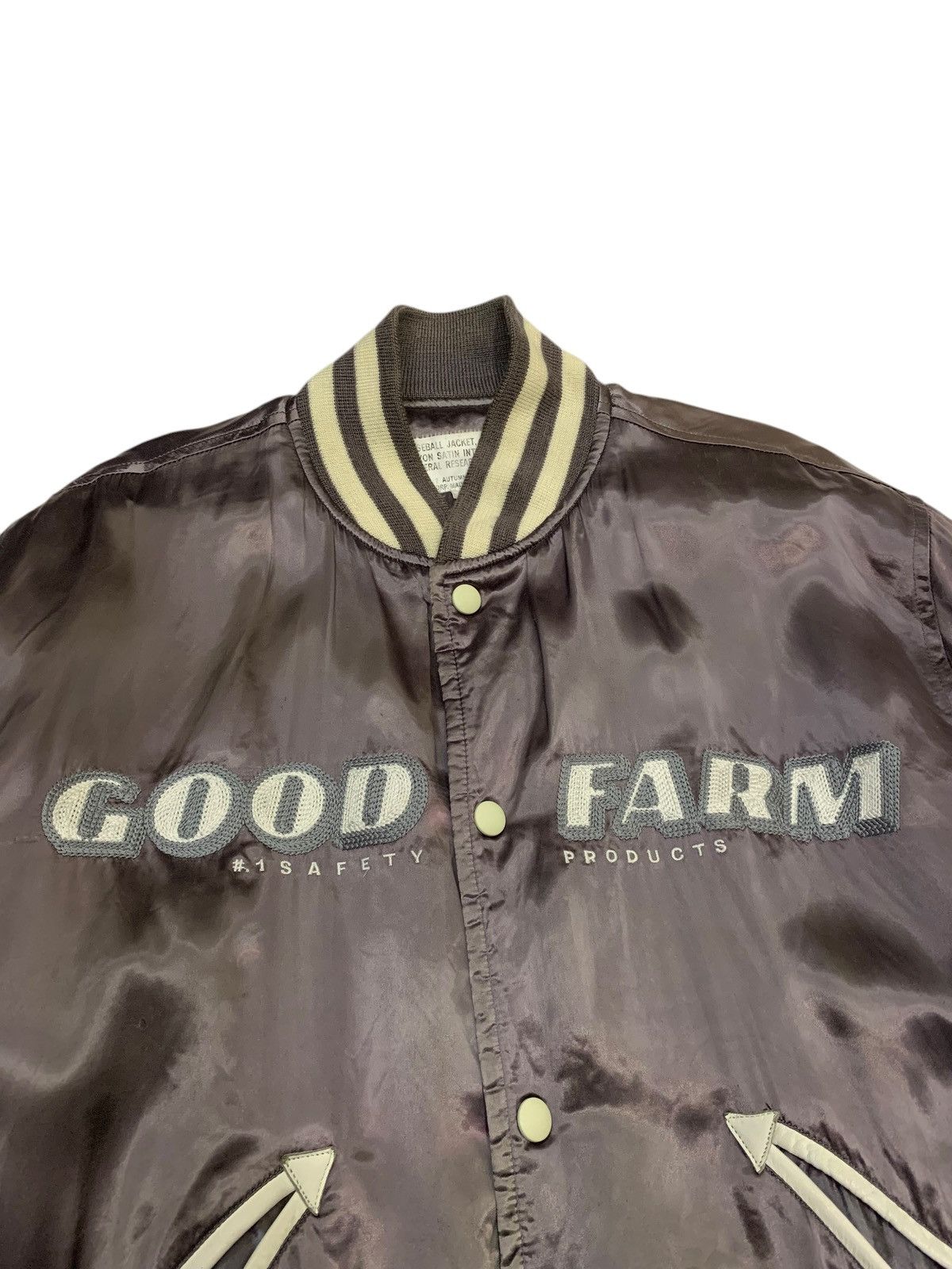 General Research 🔥RARE VTG A/W 01 G.RESEARCH BASEBALL JACKETS SATIN RAYON Size US L / EU 52-54 / 3 - 5 Thumbnail