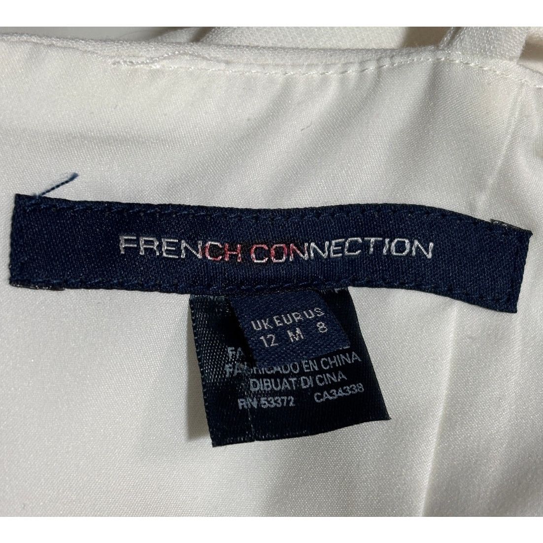 French Connection Size 8 | FRENCH CONNECTION Corset Neckline White Mini Dress Size M / US 6-8 / IT 42-44 - 8 Thumbnail
