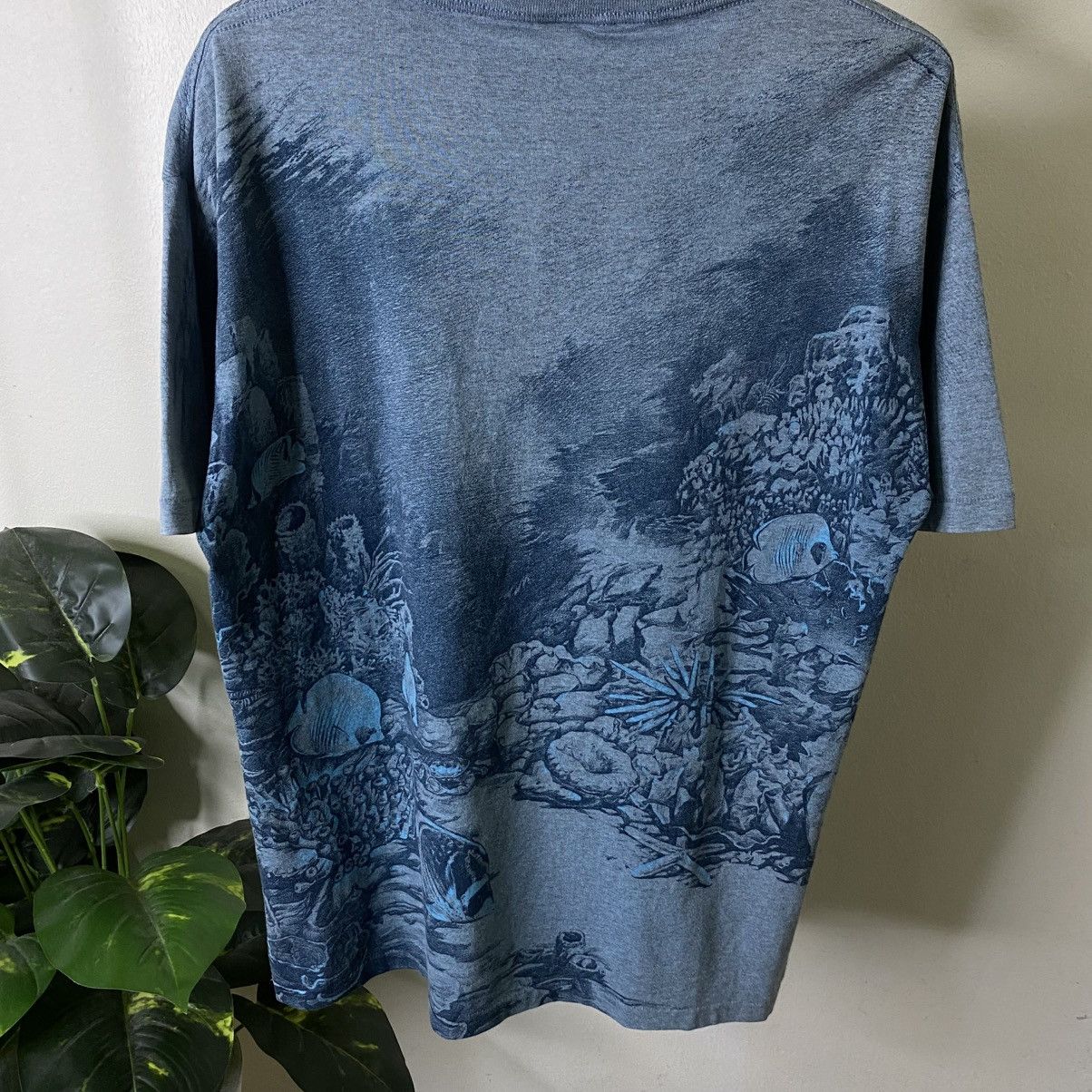 Habitat Vintage 1990s Marines Habitat AllOverPrint T Shirt Size US L / EU 52-54 / 3 - 7 Thumbnail