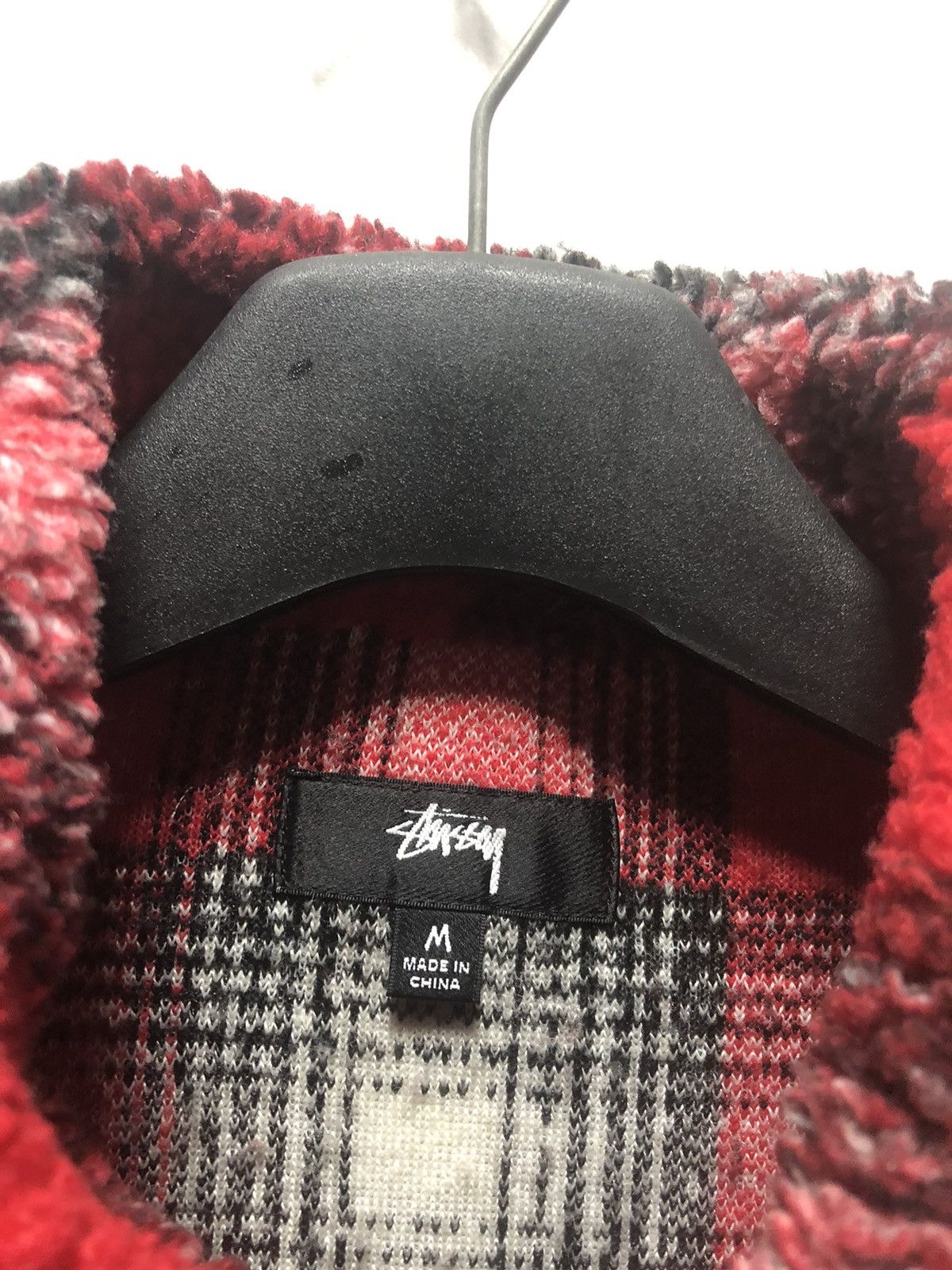 Stussy LastDROP!! STUSSY SS23 Shadow Plaid Sherpa Zip Jacket Fleece Size US M / EU 48-50 / 2 - 2 Thumbnail
