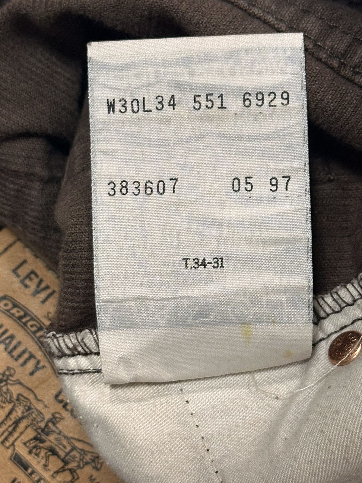 Levi's × Vintage 90’s Levis Vintage 551 Y2k Cowboy Corduroy Pants Size US 30 / EU 46 - 14 Thumbnail
