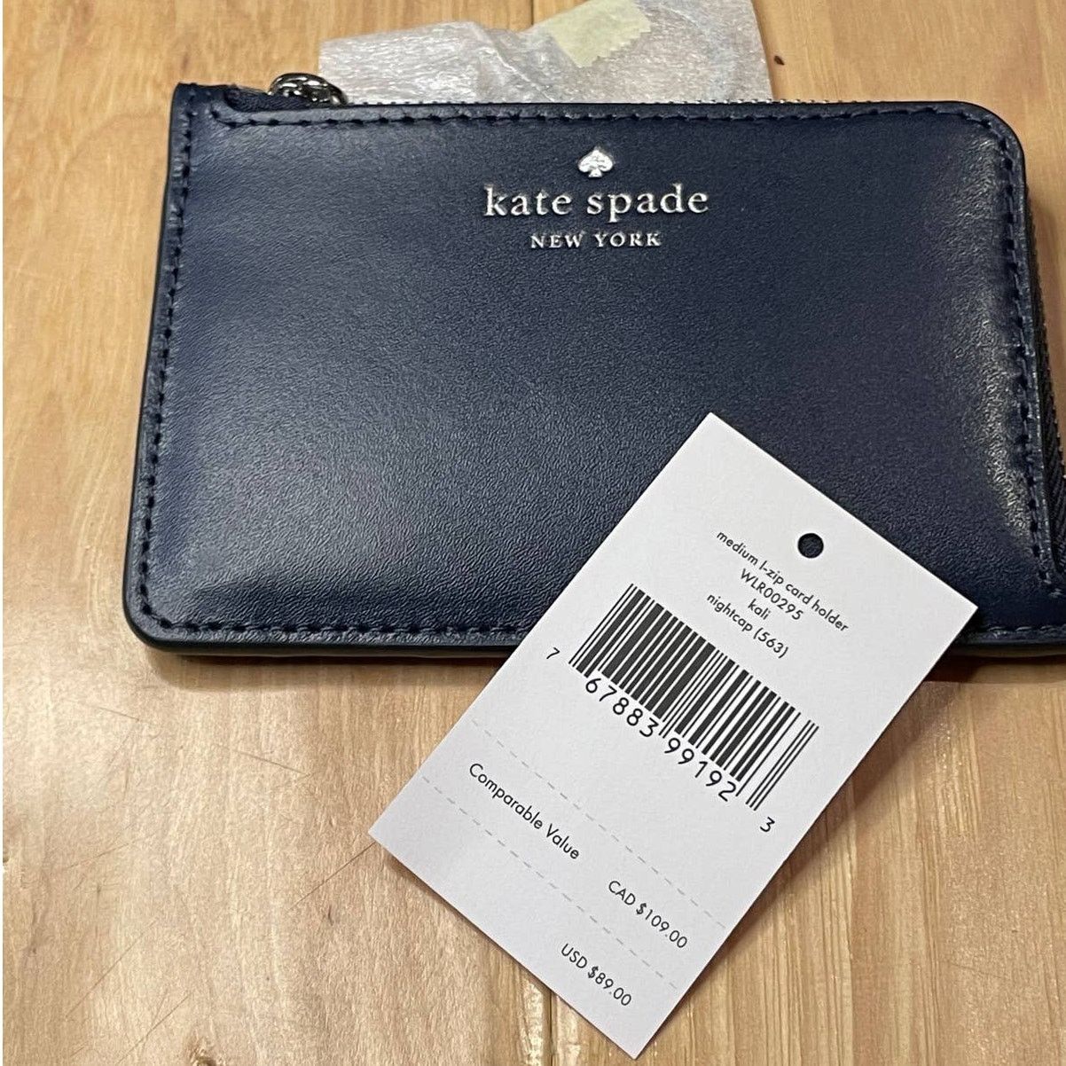 Kate Spade Kate Spade kali medium l-zip card holder Wallet Night Cap Size ONE SIZE - 6 Thumbnail