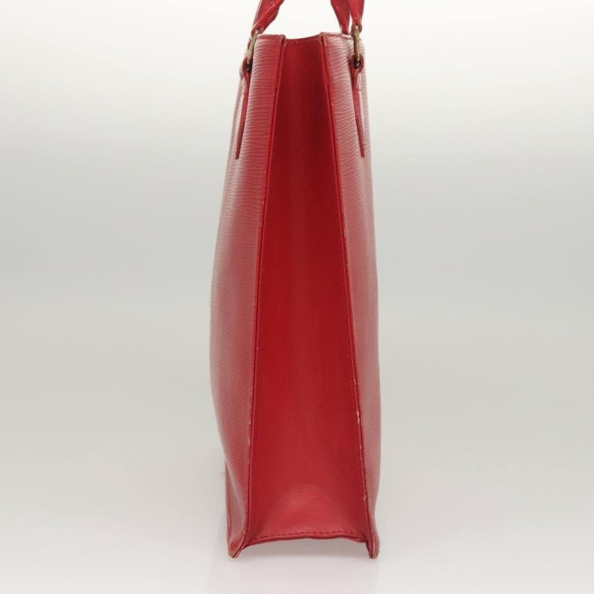 Louis Vuitton LOUIS VUITTON Epi Sac Plat PM Hand Bag Red M5274e M5274e Size ONE SIZE - 4 Thumbnail