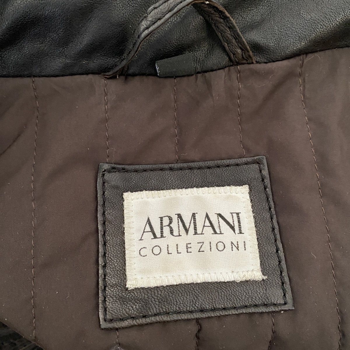 Armani Collezioni Armani Collezioni Lamb Leather Jacket Size US L / EU 52-54 / 3 - 5 Thumbnail