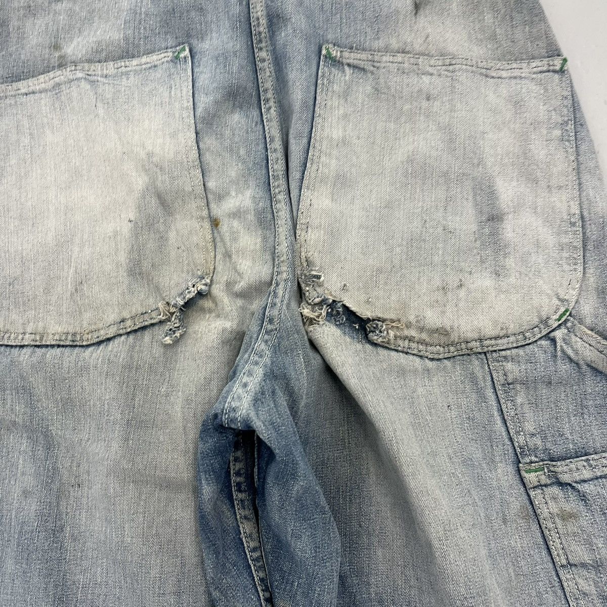 Other Vintage 40s Jack Rabbit WW2 Sanforized Denim Overalls 30x30 Size US 30 / EU 46 - 6 Thumbnail