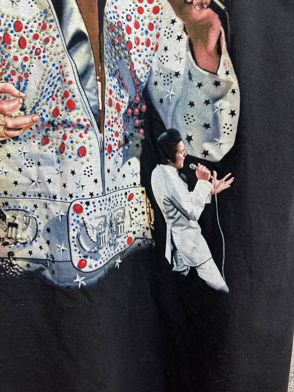 Vintage Rock Tees Elvis Presley "The King of Rock & Roll" T-Shirt Size US XL / EU 56 / 4 - 7 Thumbnail