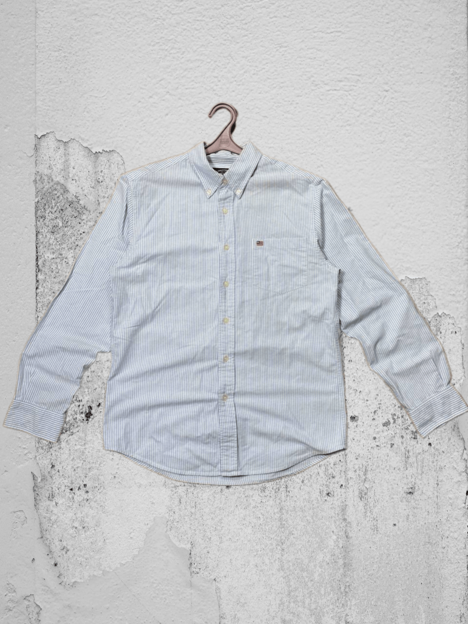 Polo Ralph Lauren × Ralph Lauren × Vintage Polo Ralph Lauren Vintage Mens Long Sleeve Striped Shirt Size US M / EU 48-50 / 2 - 1 Thumbnail