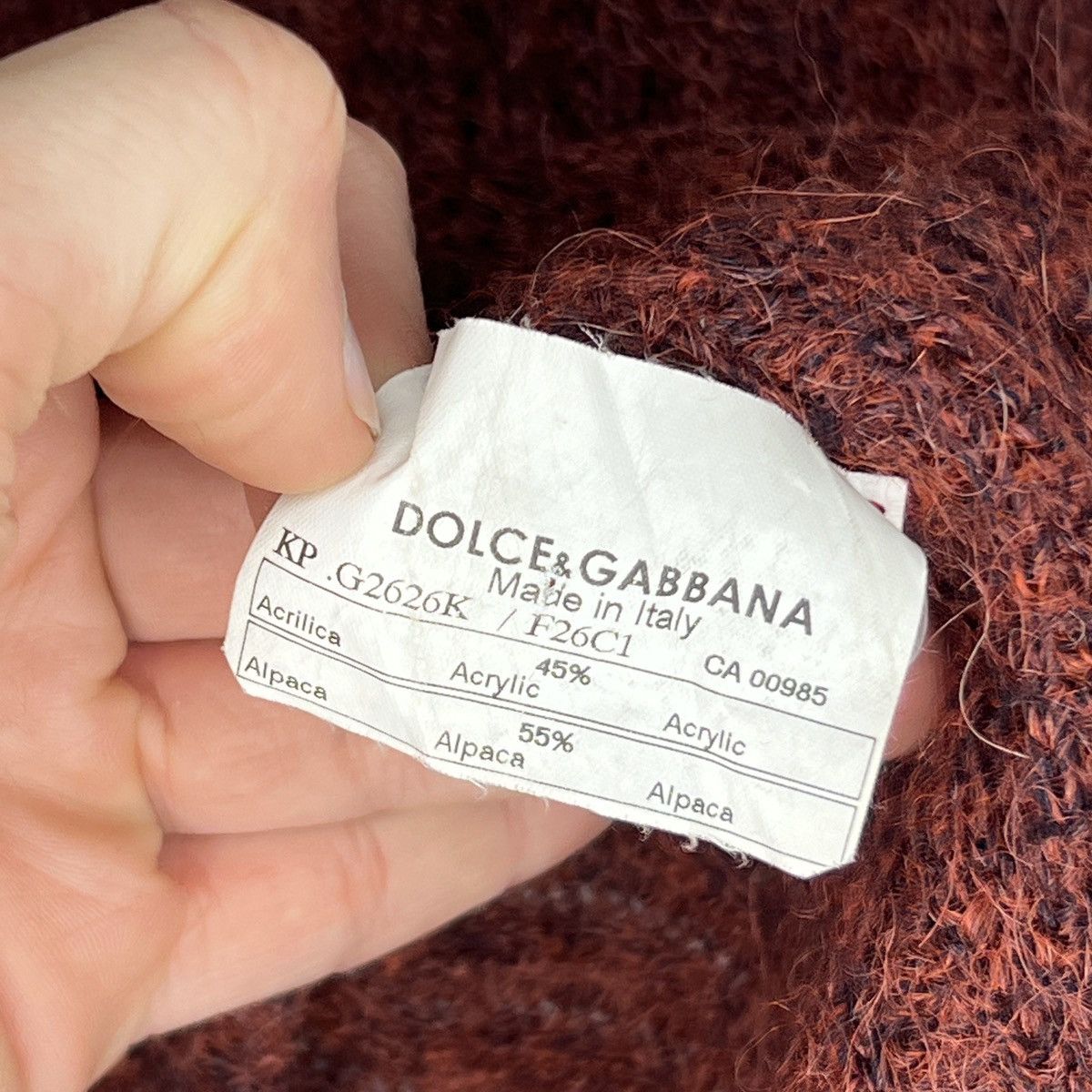 Dolce & Gabbana Dolce & Gabbana Y2K Wool Knit Rib Golf Sweater Cardigan Size M / US 6-8 / IT 42-44 - 6 Thumbnail
