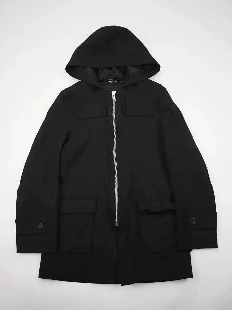 Comme des Garcons Comme Des Garcons Black Hooded Coat Size US S / EU 44-46 / 1 - 1 Thumbnail