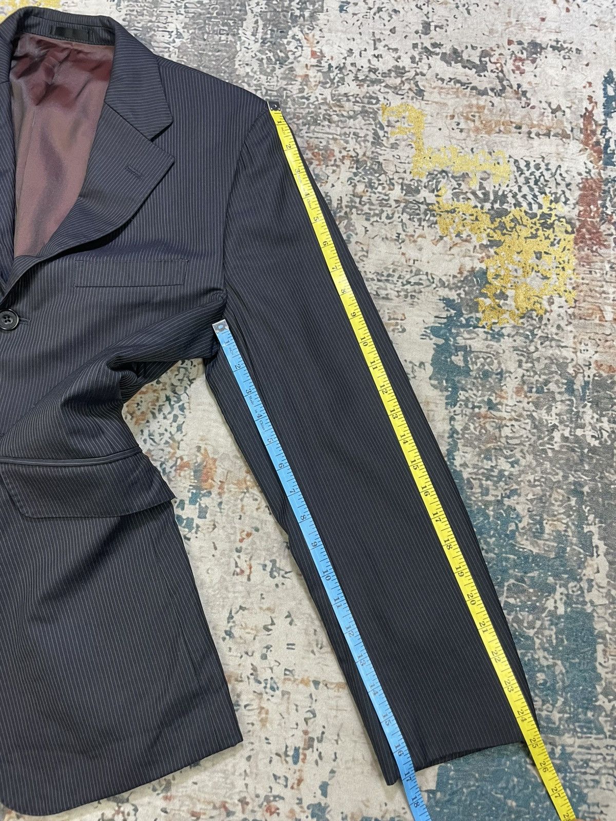 Burberry Burberry Black Label Pinstripes Blazers Size 40L - 12 Thumbnail
