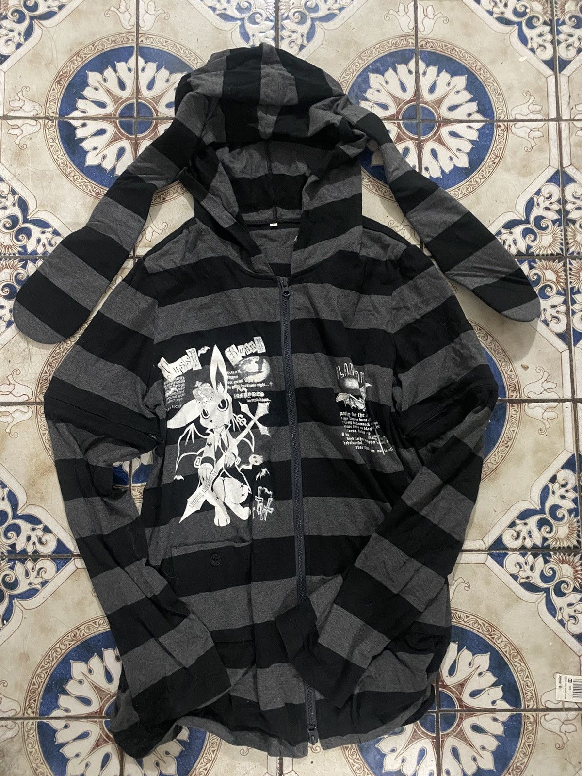 Mari's Rock Mari's Rock Bunny Ear Zip Up | Grailed