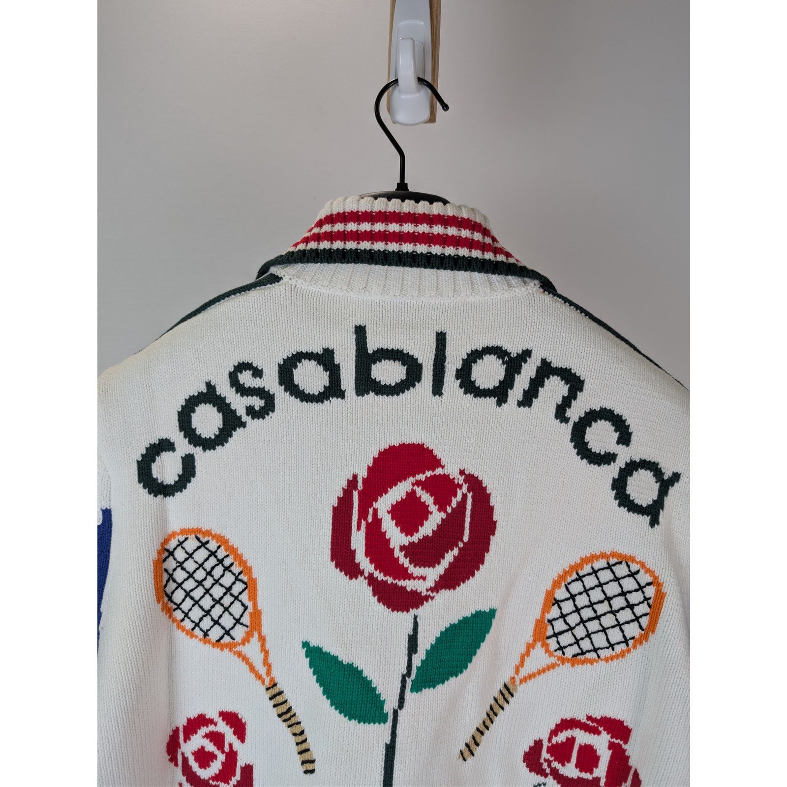 Casablanca o1rshd1 Laurel Intarsia Knit Jacket in Multi Size US XL / EU 56 / 4 - 15 Thumbnail
