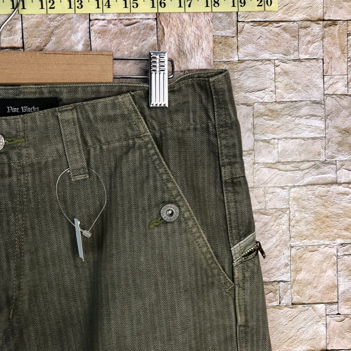 If Six Was Nine Nine Blocks faded utility Cargo Multipocket Pants #A813 Size US 32 / EU 48 - 9 Thumbnail